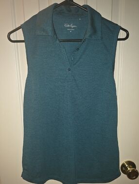 Walter Hagen Teal Sleeveless Polo Knit Dress